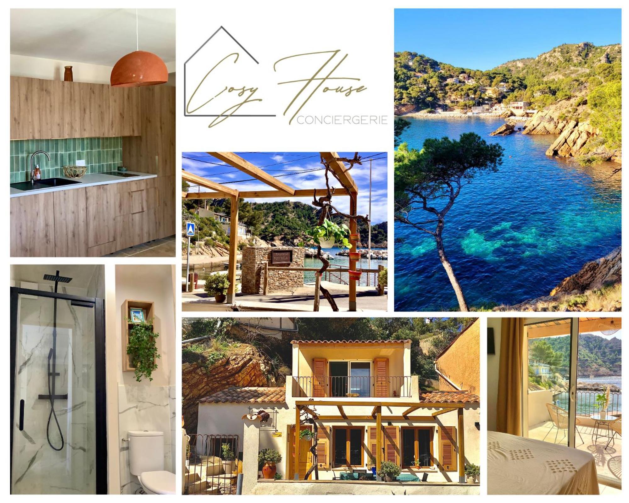 アンシュエス・ラ・ルドンヌ Le Cabanon - Les Pieds Dans L'Eau - Calanques - Wifiヴィラ 部屋 写真
